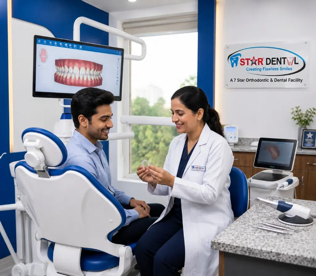 Clear Aligner treatment before and after simulation results at Star Orthodontist Clinic