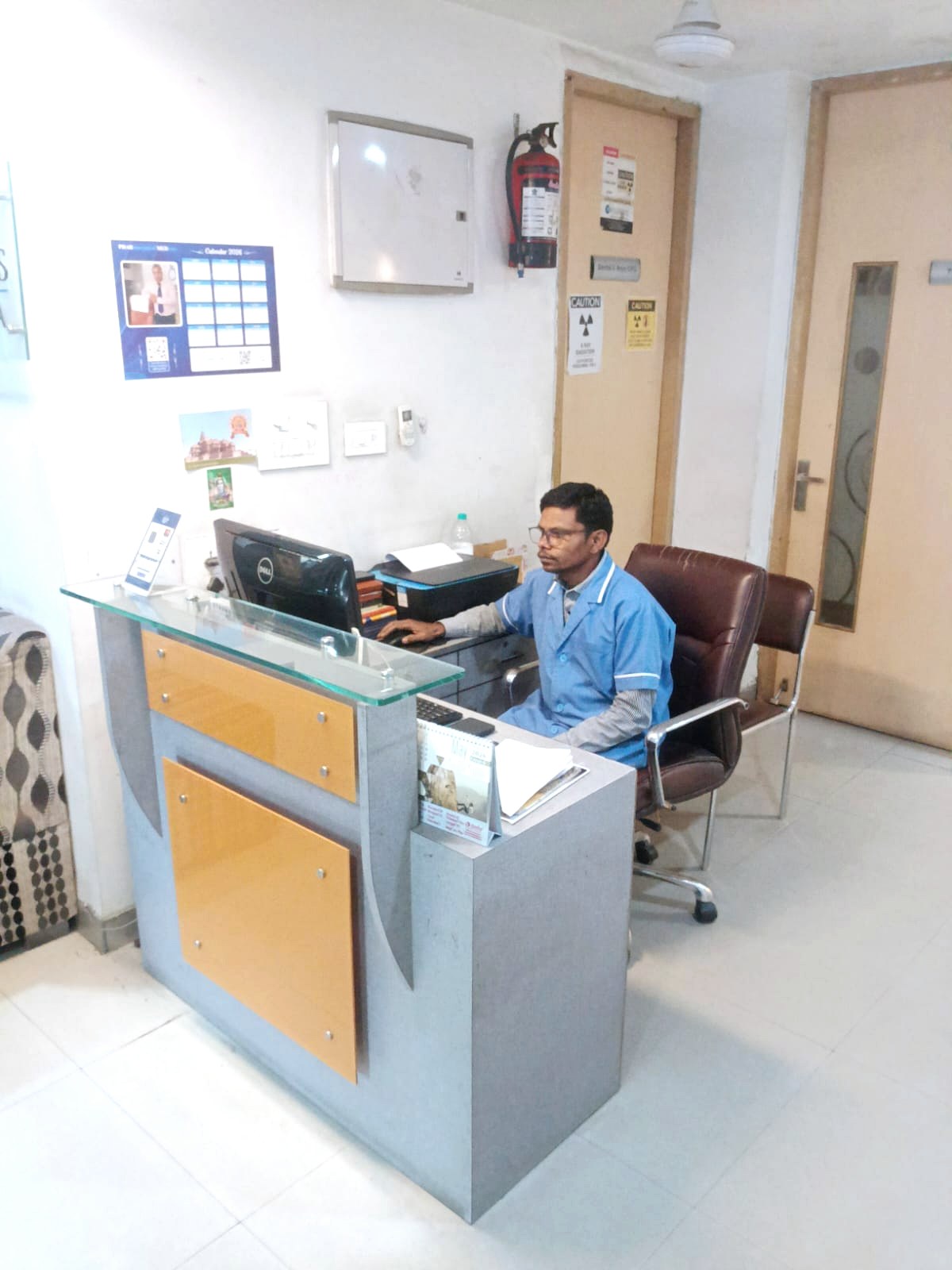Reception desk at Star Orthodontist Clinic